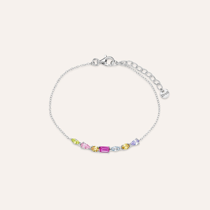 Bracciale Silver Rainbow Argento Rodiato Cubic Zirconia - Spannringe Damen | OROVIVO