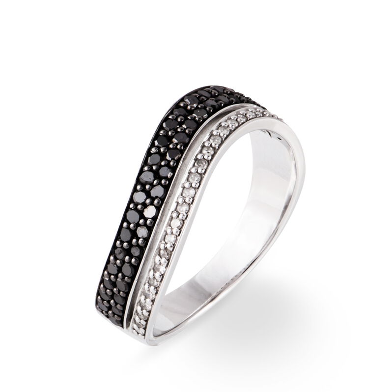 Bague Maelyna Or Blanc Diamant - Spannringe Damen | OROVIVO