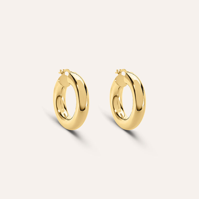 Orecchini A Cerchio Toujours Oro Giallo - Spannringe Damen | OROVIVO