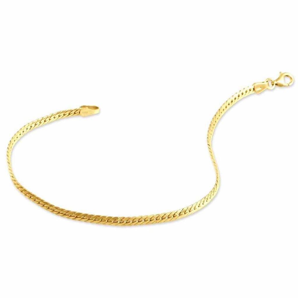 Bracelet Izel Maille Anglaise Or Jaune - Spannringe Damen | OROVIVO