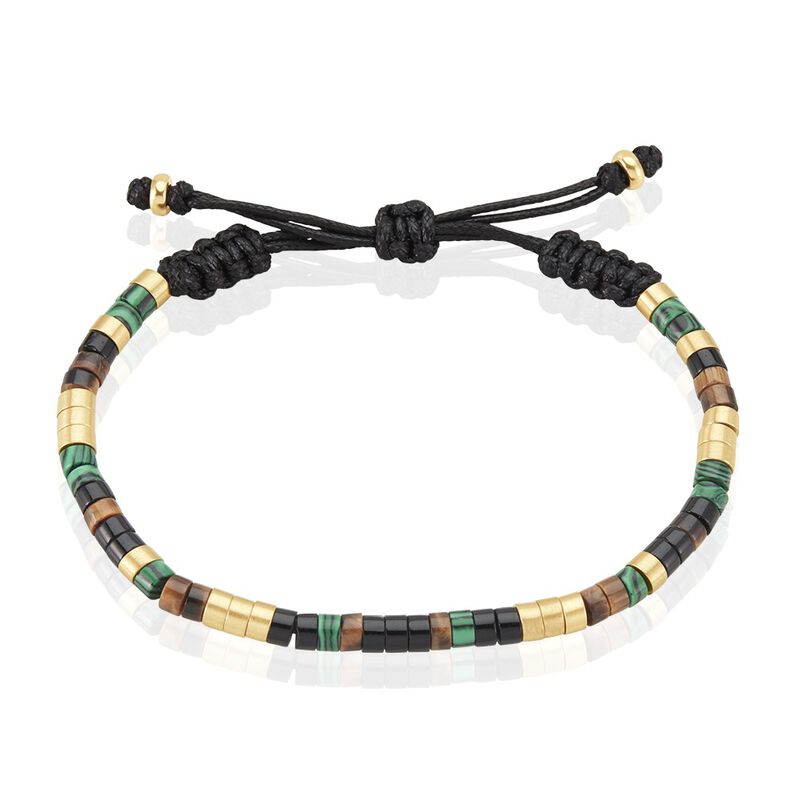 Bracelet Phebus Him Acier Doré Pierres Synthetiques - Spannringe Herren | OROVIVO