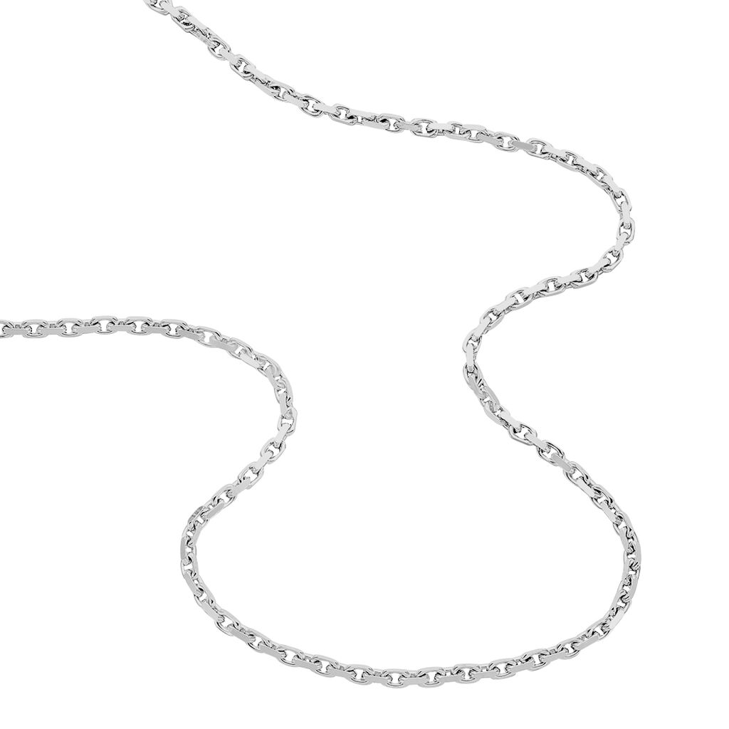 Unisex Ankerkette Silber 925 Diamantiert 60cm