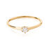 MONOPOLI Damen Ring Gold 585 (14 Karat) Diamant Wei&szlig; 0,16 ct