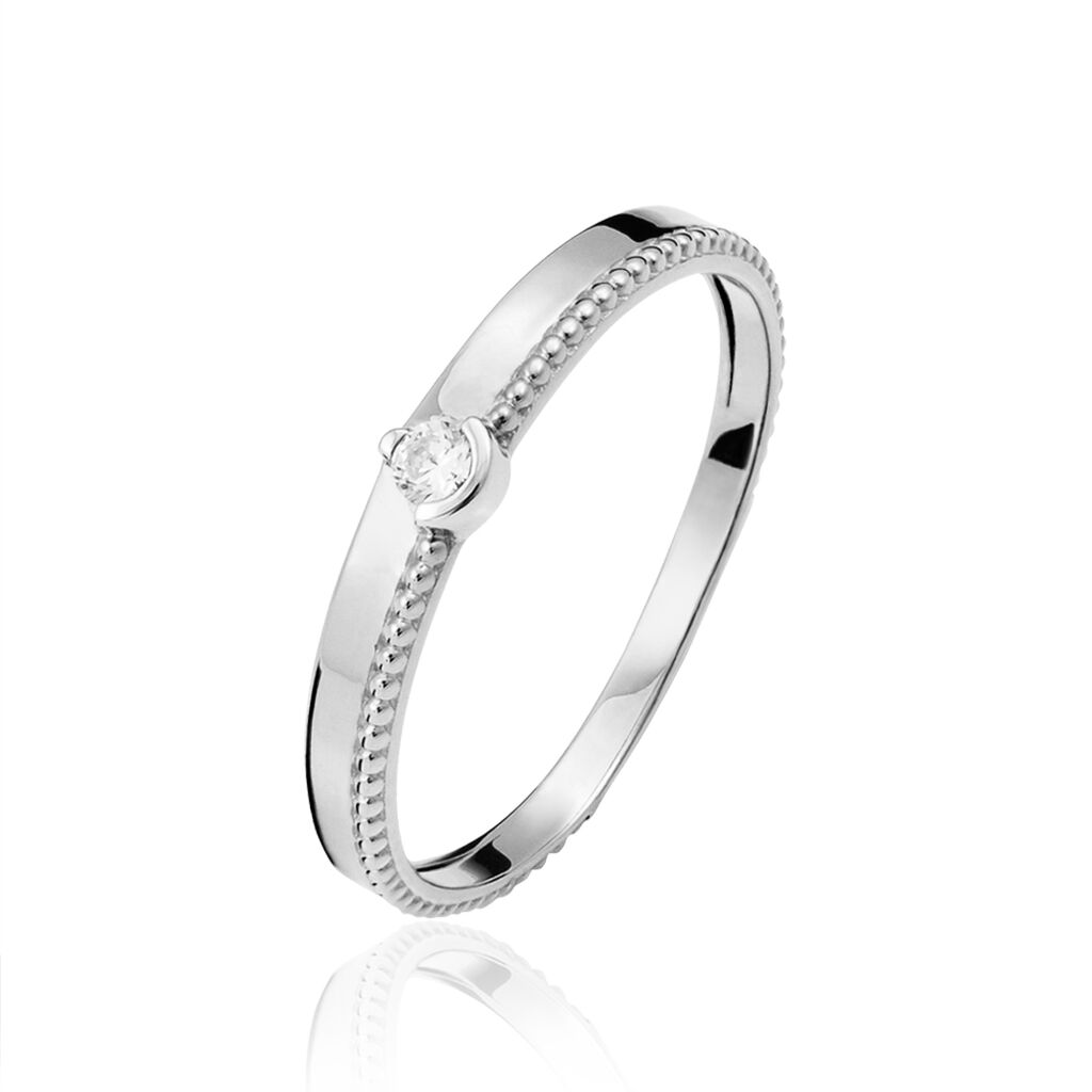 Bague Lou Or Blanc Diamant - Spannringe Damen | OROVIVO