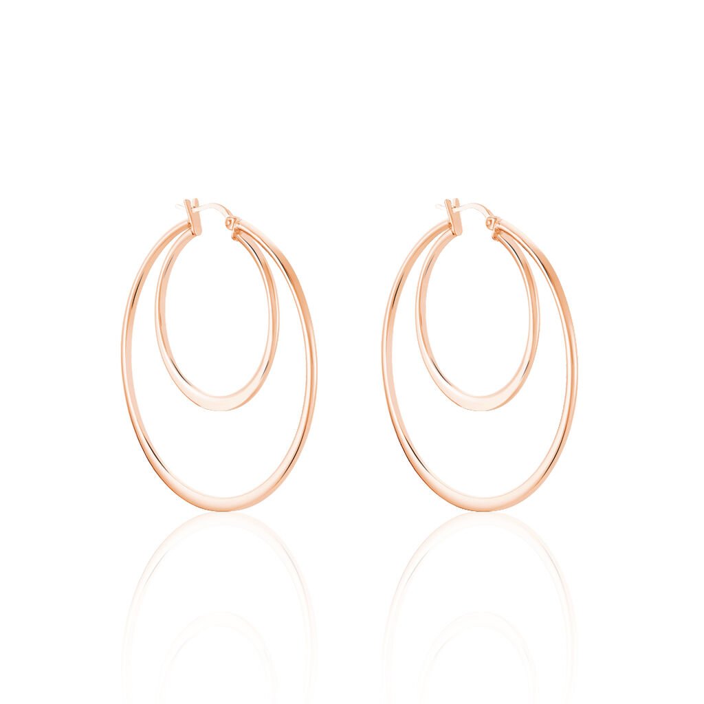 Damen Creolen Edelstahl Rosé Vergoldet  - Creolen Damen | OROVIVO