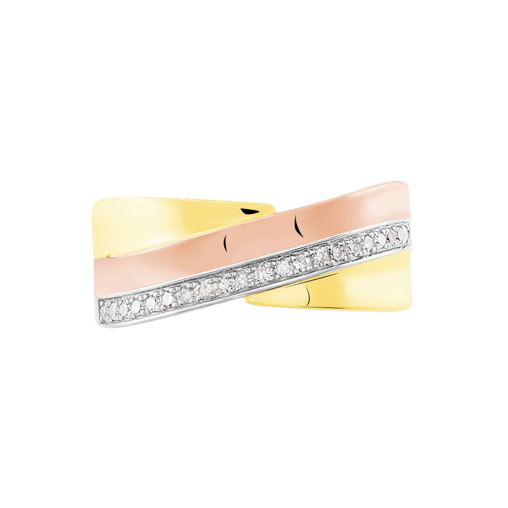 Bague Or Tricolore Rosabella Anneaux - Spannringe Damen | OROVIVO