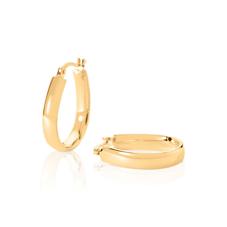 MIN Damen Creolen Gold 585 (14 Karat) - Creolen Damen | OROVIVO