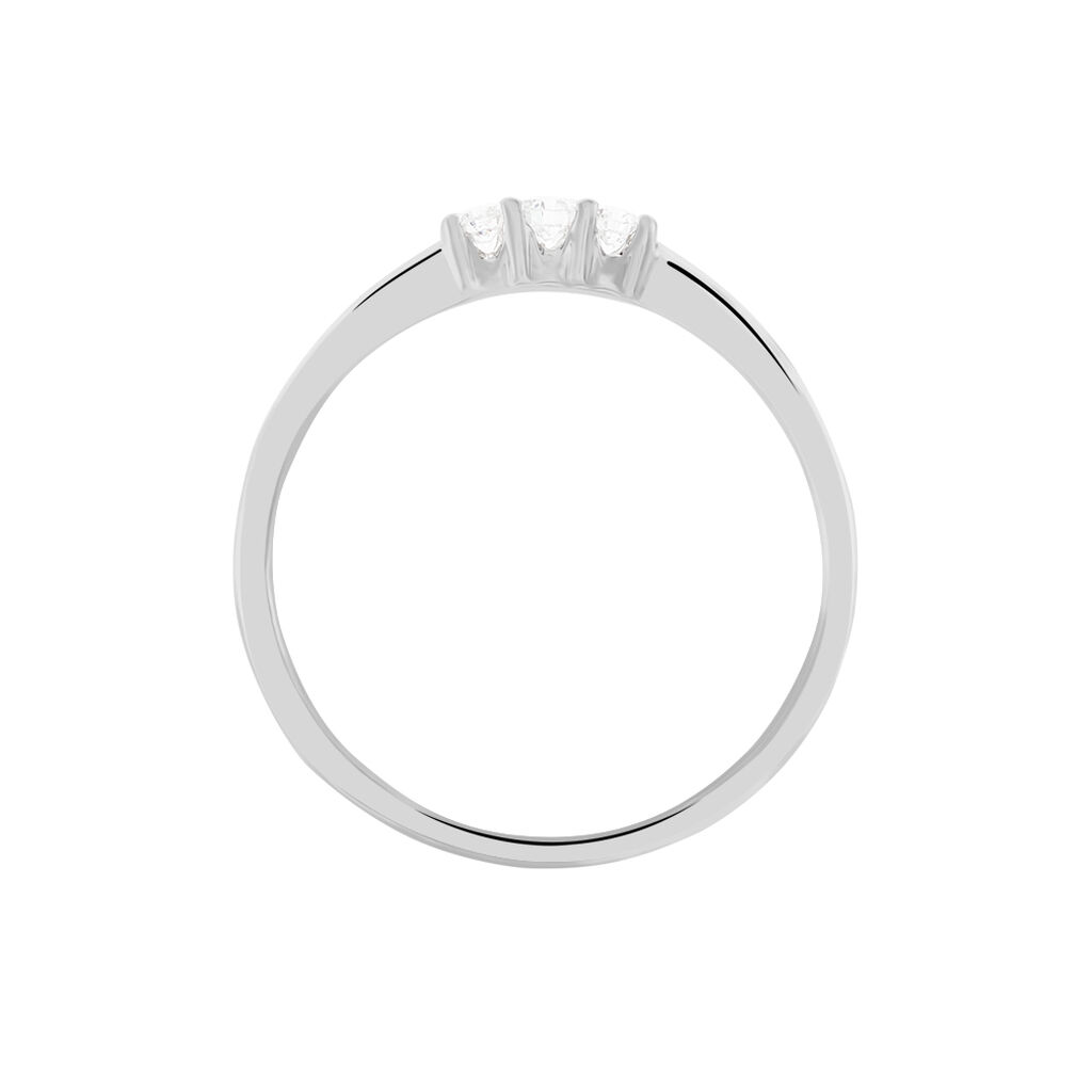 Damen Ring Weißgold 375 Diamant 0,11ct Sabine 1  - Hochzeitsringe Damen | OROVIVO