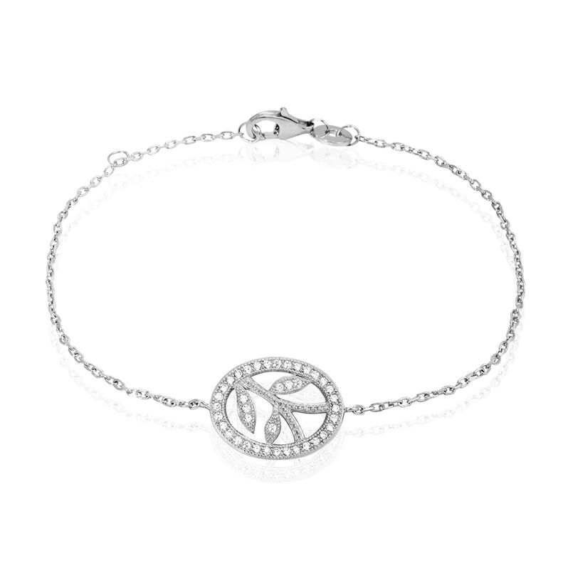 Bracelet Cesarita Argent Blanc Oxyde De Zirconium - Spannringe Damen | OROVIVO