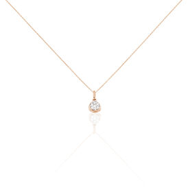 Damen Halskette Gold 750 Rosé Vergoldet Diamanten - Ketten mit Anhänger  | OROVIVO