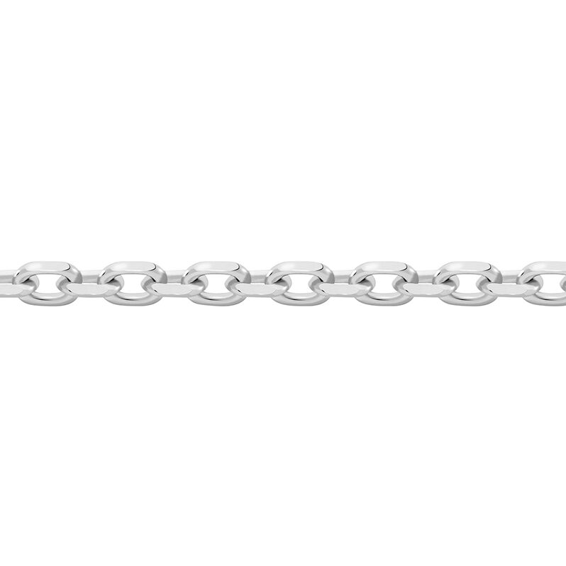 Unisex Ankerkette Weißgold 375 Diamantiert  - Halsketten Unisex | OROVIVO