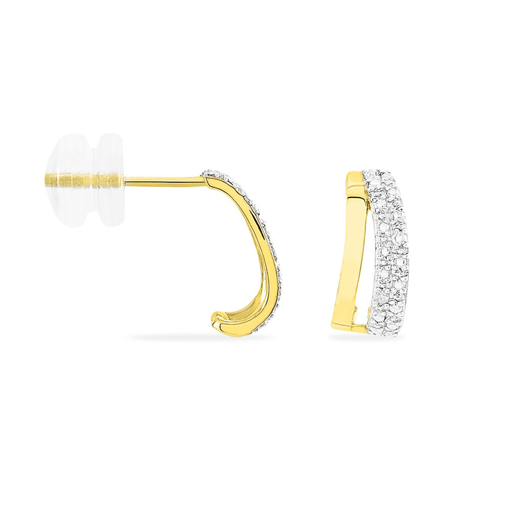 Boucles D'oreilles Clotilda Or Jaune - Spannringe Damen | OROVIVO