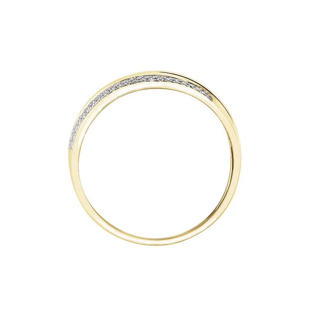 Bague Enora Or Jaune Et Diamant - Spannringe Damen | OROVIVO