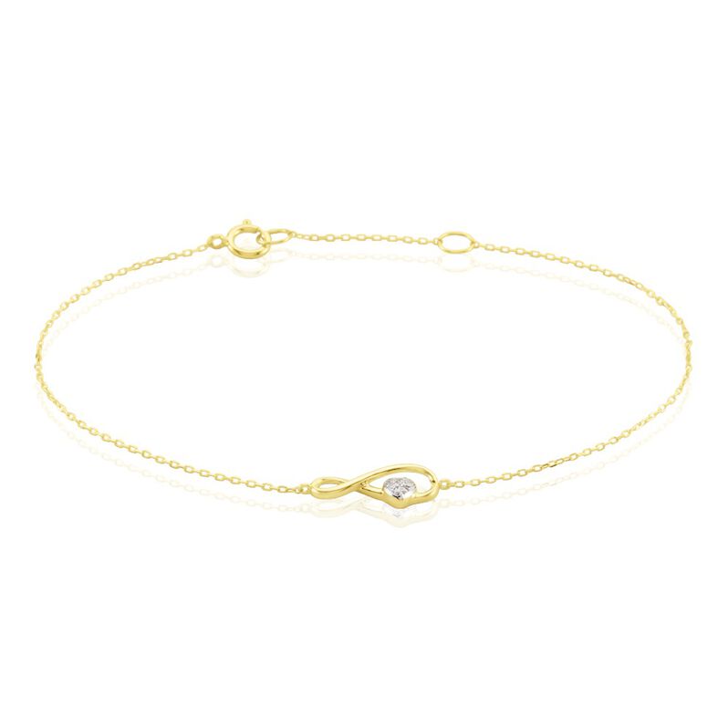 Bracelet Or Jaune Minossa Diamants - Spannringe Damen | OROVIVO