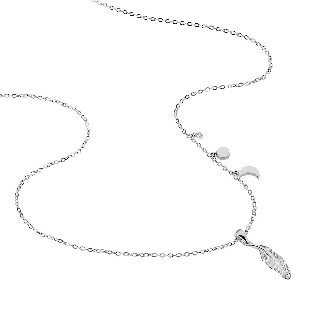Damen Halskette Silber 925 Zirkonia  - Halsketten Damen | OROVIVO