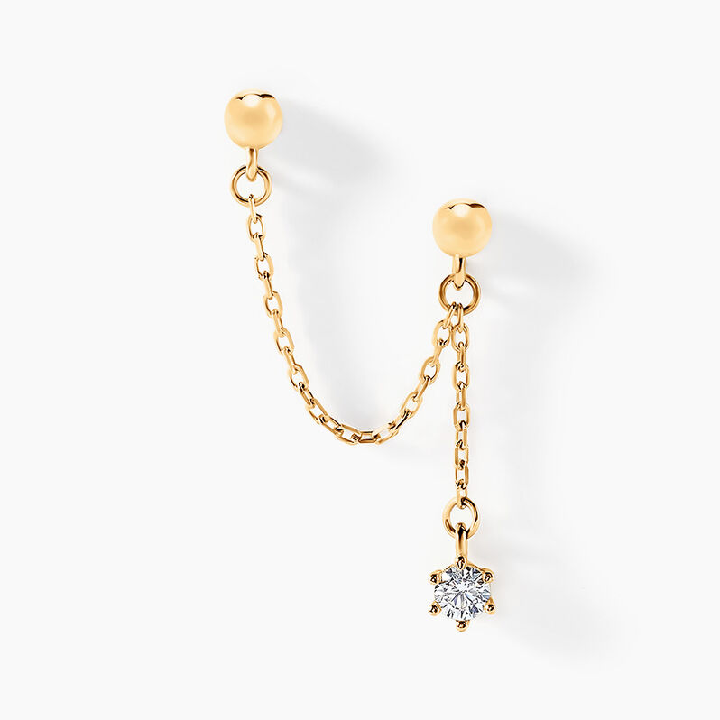 Bijoux D'oreilles Sly Or Jaune Oxyde De Zirconium - Spannringe Damen | OROVIVO