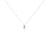 PETALI Damen Collier Wei&szlig;gold 750 (18 Karat) Diamant Wei&szlig; 0,08 ct