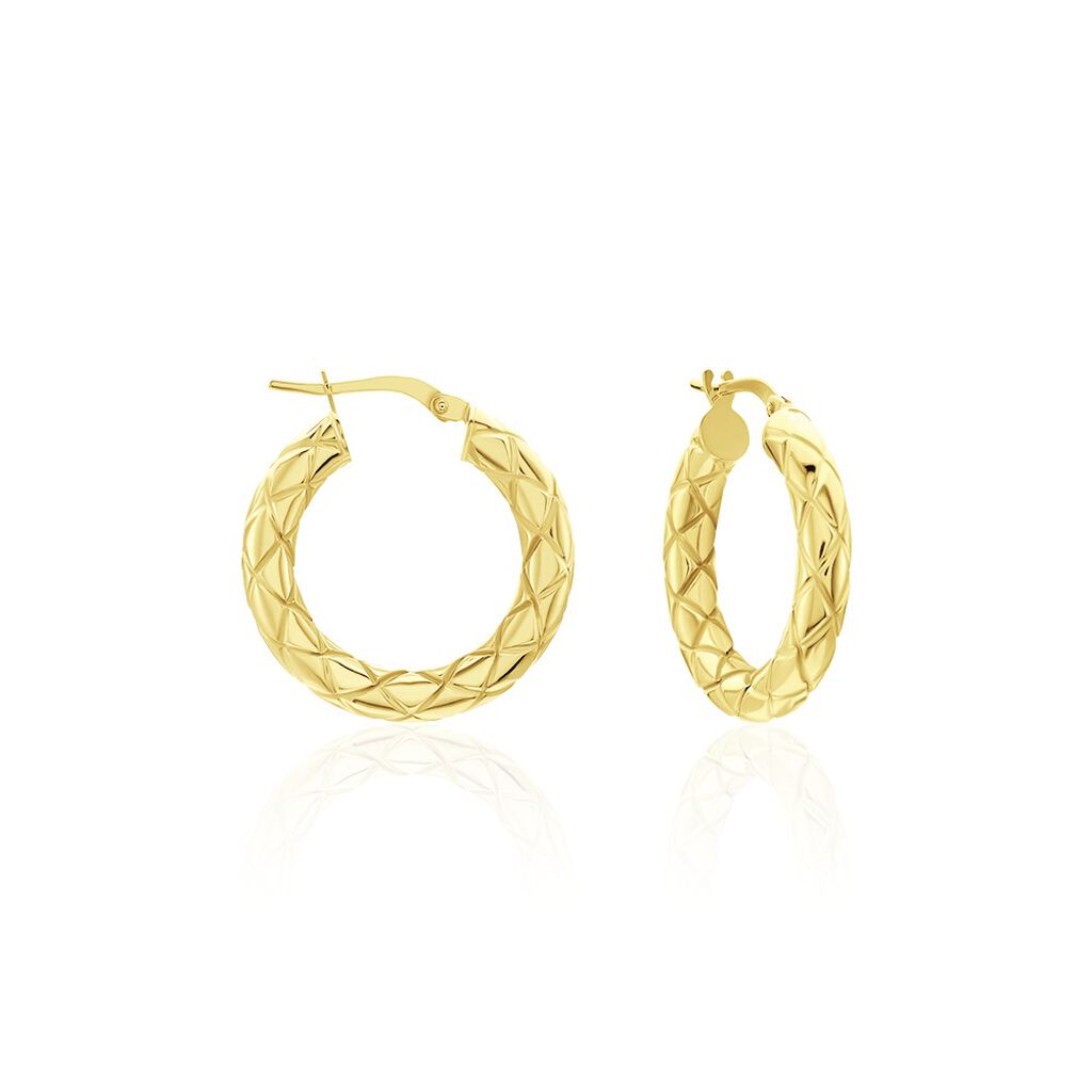 RUXANDRA Damen Creolen Gold 375 (9 Karat) - Creolen Damen | OROVIVO