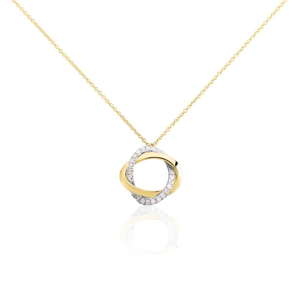 Damen Collier Gold 585 Diamant 0,17ct Serene - Halsketten Damen | OROVIVO