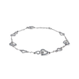 Damenarmband Silber 925 Diamant 0,022ct Herz - Armbänder Damen | OROVIVO