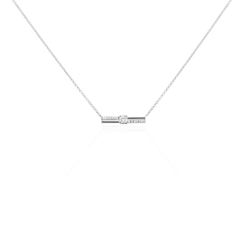 Collier Dorinya Argent Blanc Oxyde De Zirconium - Spannringe Damen | OROVIVO