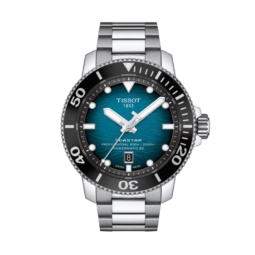 TISSOT Herrenuhr Seastar 2000 Professional Powermatic 80 Automatik T1206071104100 - Armbanduhren Herren | OROVIVO