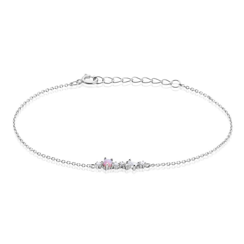 Bracelet Pantaleon Argent Weiss Opale - Spannringe Damen | OROVIVO