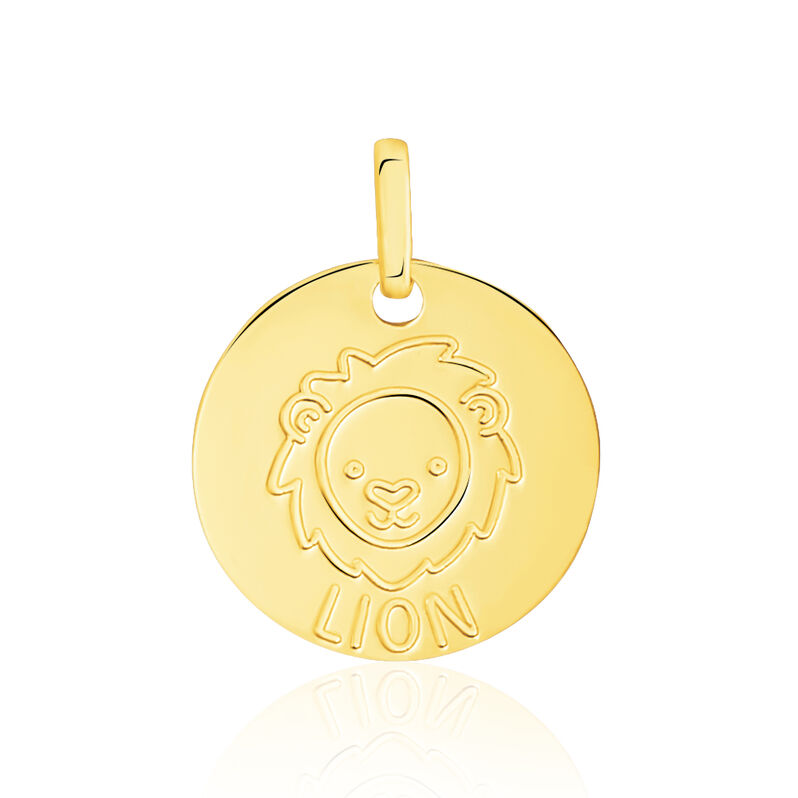 Pendentif Or Jaune Zodiaque Signe Lion - Spannringe Kinder | OROVIVO