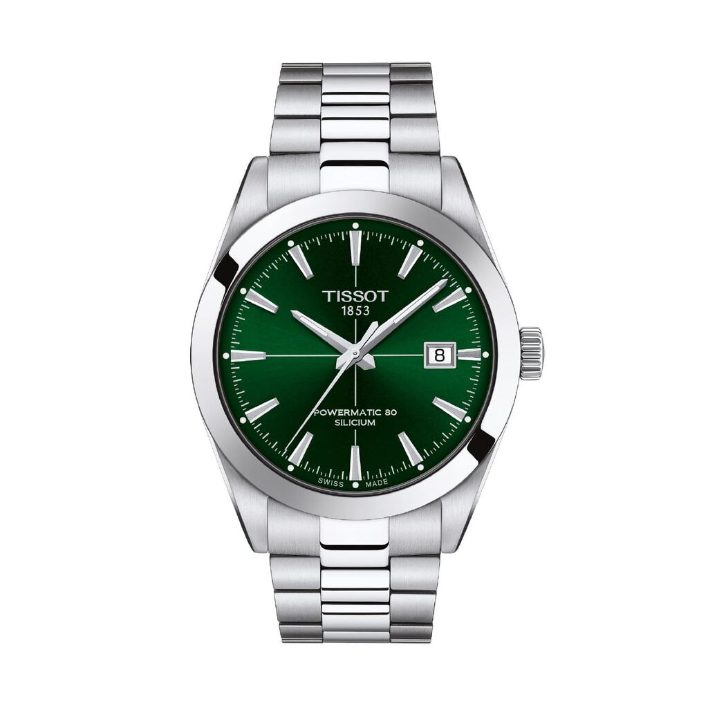 TISSOT Herrenuhr Gentleman Powermatic 80 Silicium Automatik T1274071109101, Uhr ohne Stein