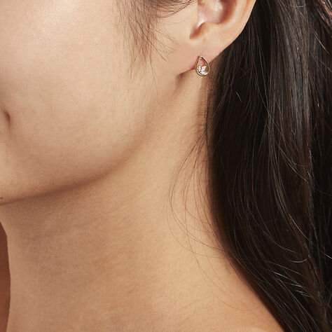 Damen Ohrstecker Gold 375 Diamant 0,015ct - Ohrstecker Damen | OROVIVO