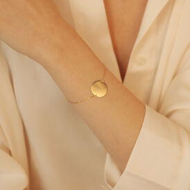 Damenarmband Gold 375 Kreis gravierbar Liv - Personalisierte Geschenke Damen | OROVIVO