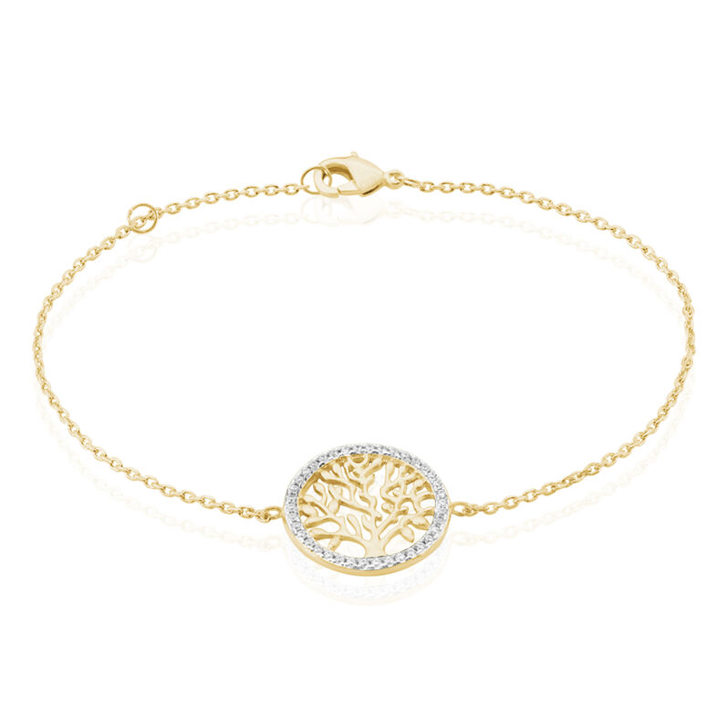 Bracciale Golden Dream Placcato Oro Giallo Cubic Zirconia - Spannringe Damen | OROVIVO