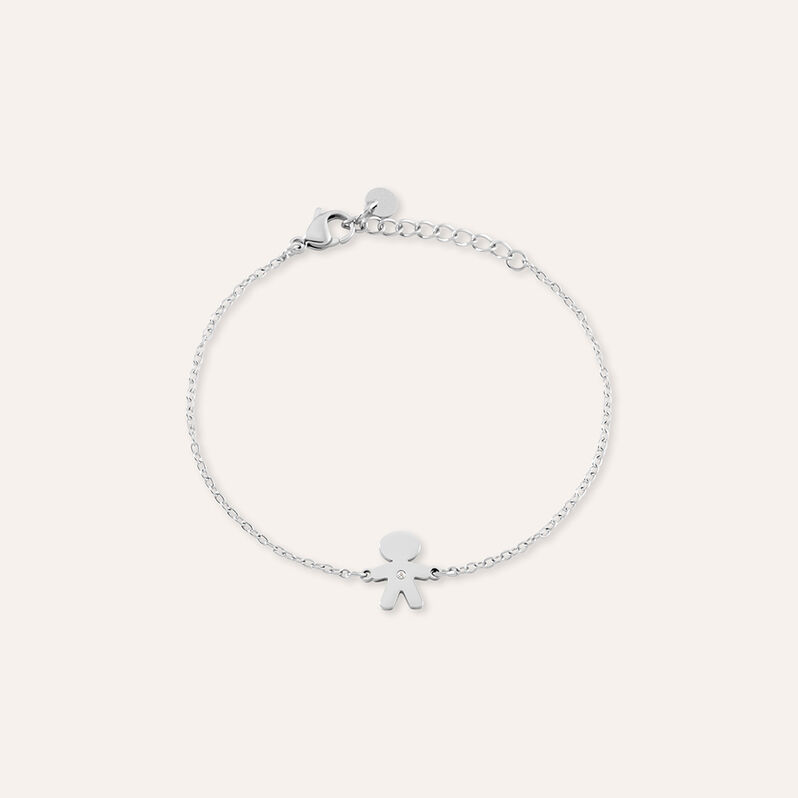 Bracciale Sunrise Acciaio Cristallo - Spannringe Damen | OROVIVO