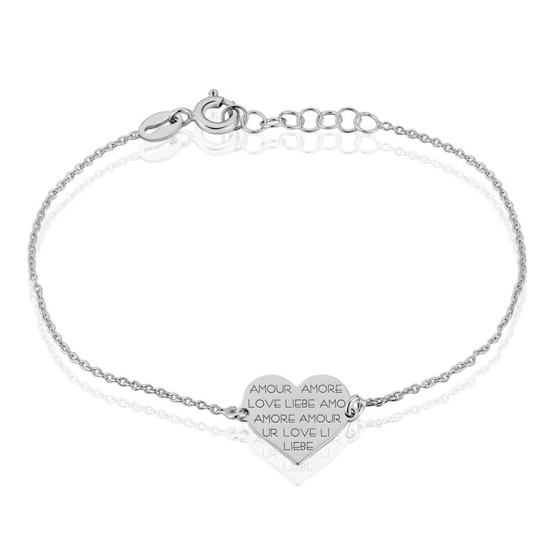 Bracelet Argent Rhodie Lettre - Spannringe Damen | OROVIVO