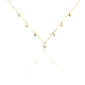 Damen Halskette Gold 375 Zirkonia - Ketten mit Anhänger  | OROVIVO