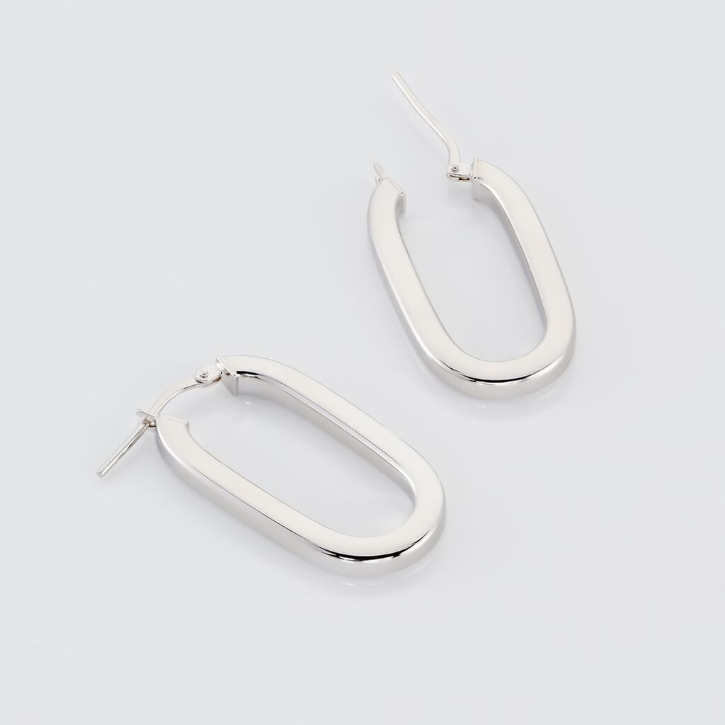 Damen Creolen Silber 925 Cielo 25,00mm 15,00mm - Creolen Damen | OROVIVO