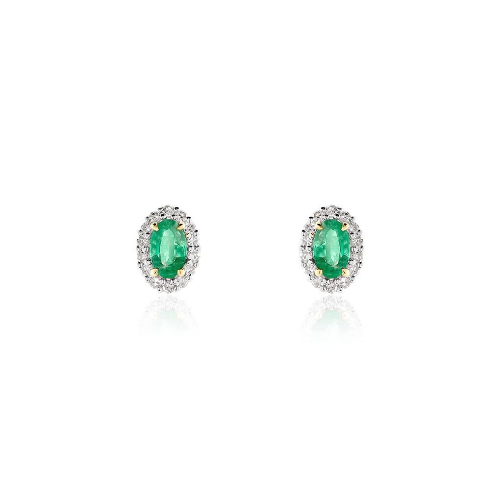 Damen Ohrstecker Gold 585 Smaragd 0,74ct Marion  - Ohrstecker Damen | OROVIVO