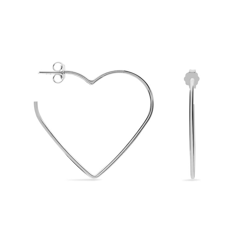Boucles D'oreilles Pendantes Chayann Argent Blanc - Spannringe Damen | OROVIVO