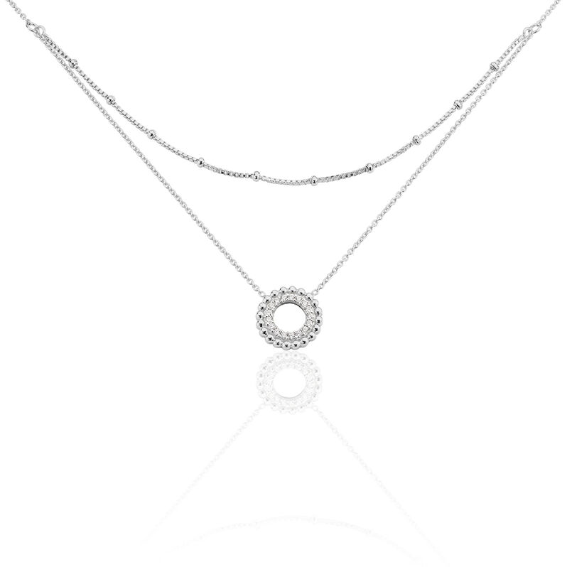 Collier Argent Rhodie Florenzia Double - Spannringe Damen | OROVIVO