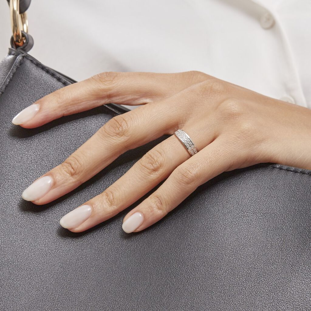 Bague Or Et Oxyde - Spannringe Damen | OROVIVO