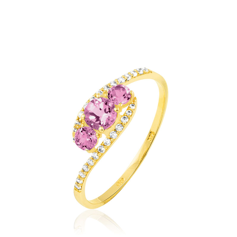 Bague Chloe Or Jaune Saphir Et Diamant - Spannringe Damen | OROVIVO