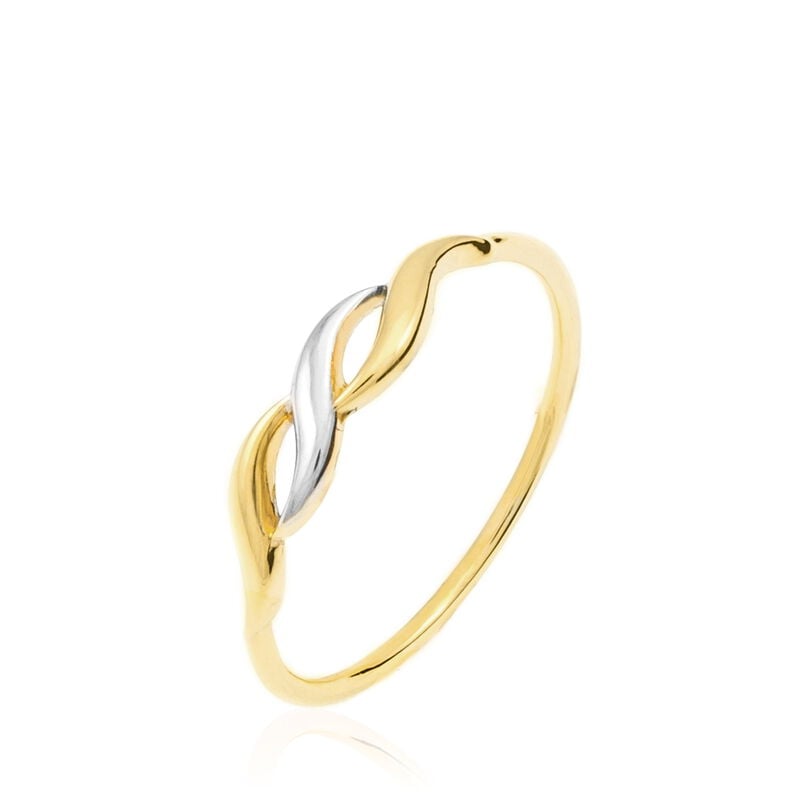 Bague Alisier Or Bicolore - Spannringe Damen | OROVIVO