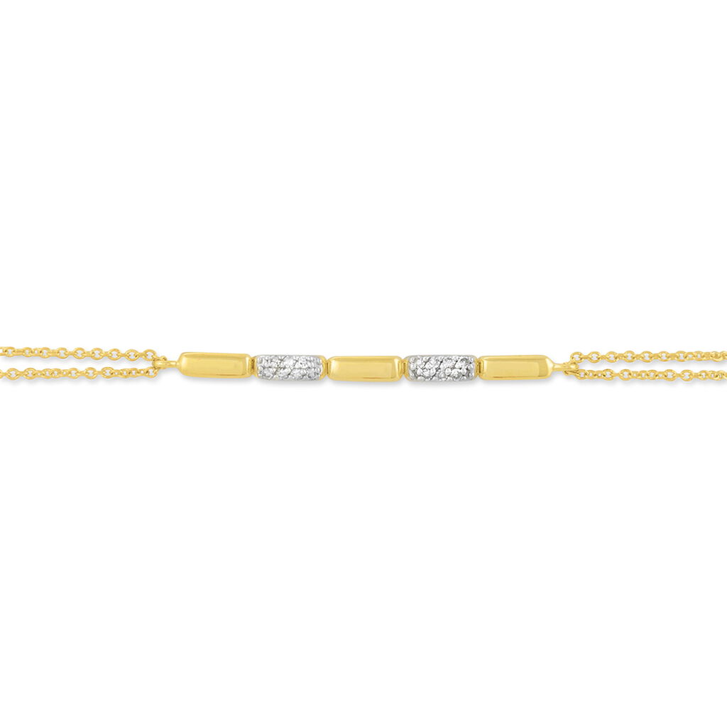 Bracelet Bagan Or Jaune Diamant - Spannringe Damen | OROVIVO