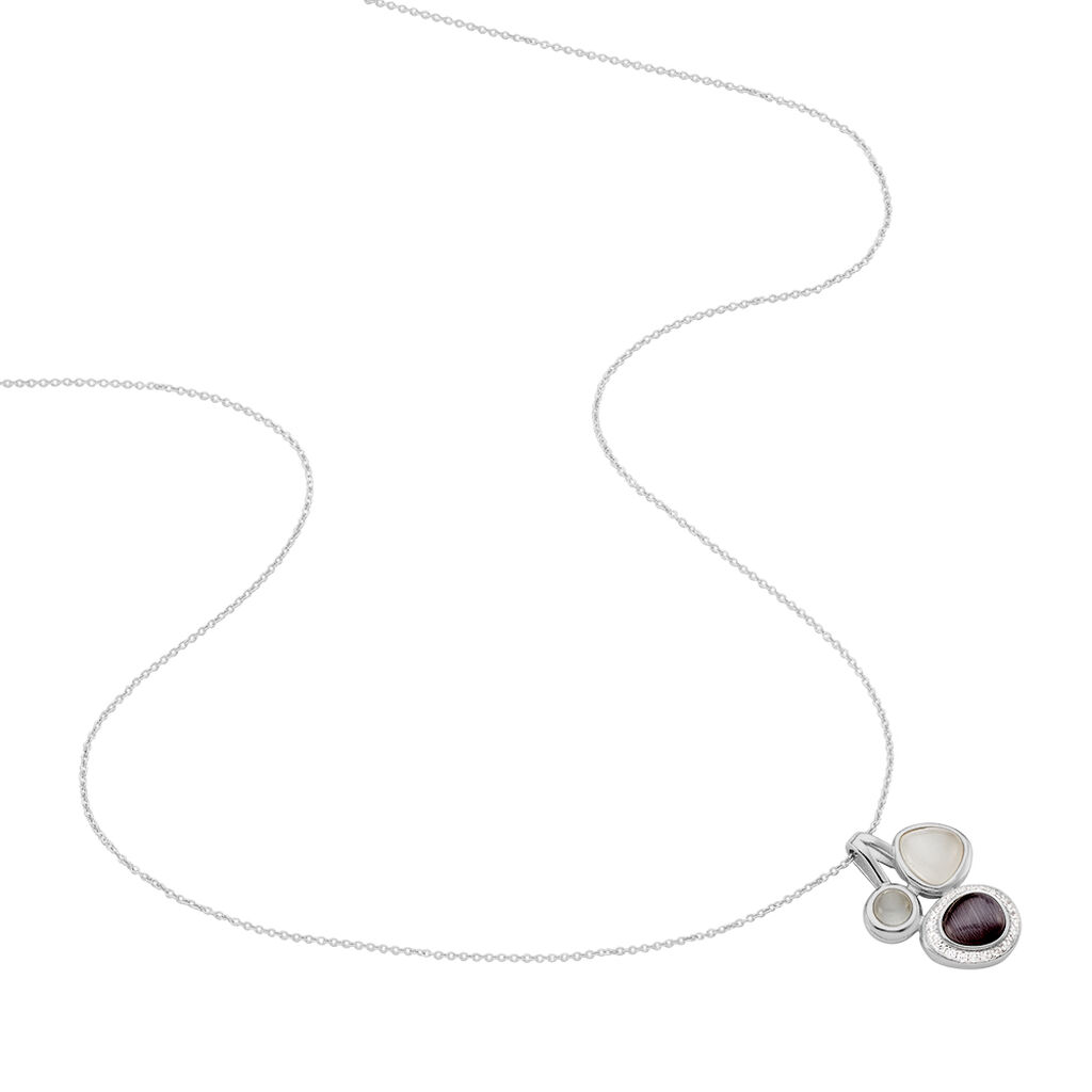 Damen Halskette Silber 925 Zirkonia Glassteine - Halsketten Damen | OROVIVO
