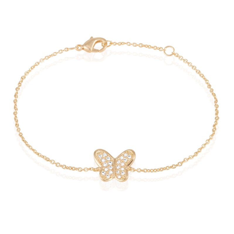 Bracelet Cornelia Plaque Or Jaune Oxyde De Zirconium - Spannringe Damen | OROVIVO
