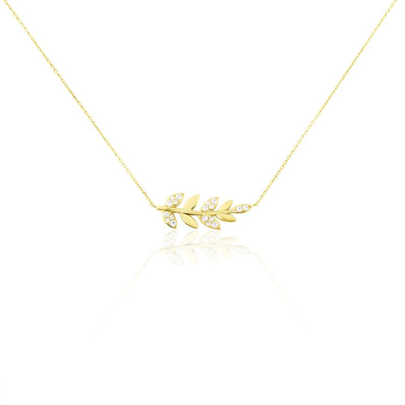 Collier Or Jaune Nahia Oxydes De Zirconium - Spannringe Damen | OROVIVO