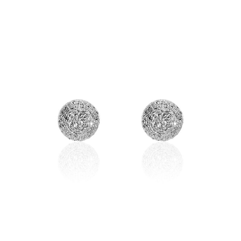 Boucles D'oreilles Argent Rhodie Puces - Spannringe Damen | OROVIVO