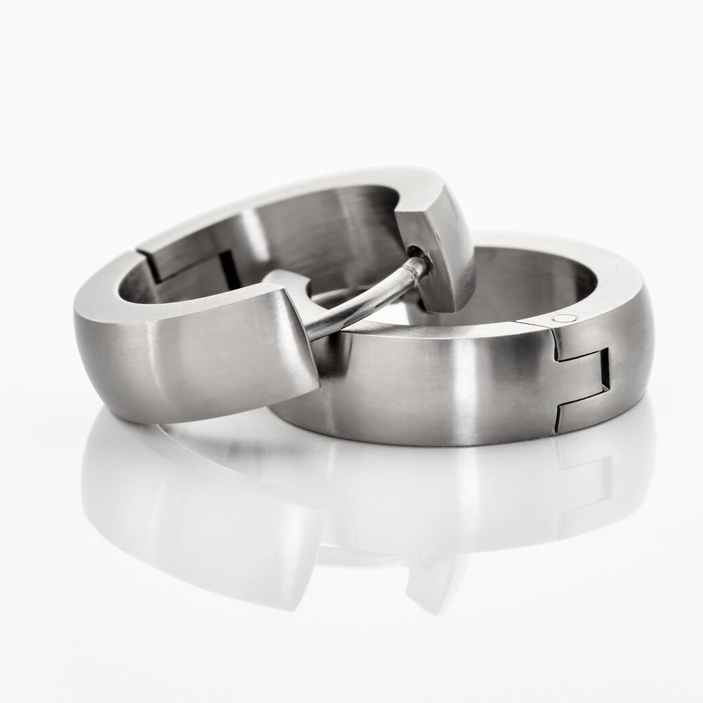 LYRIC Unisex Creolen Titan B 5 mm