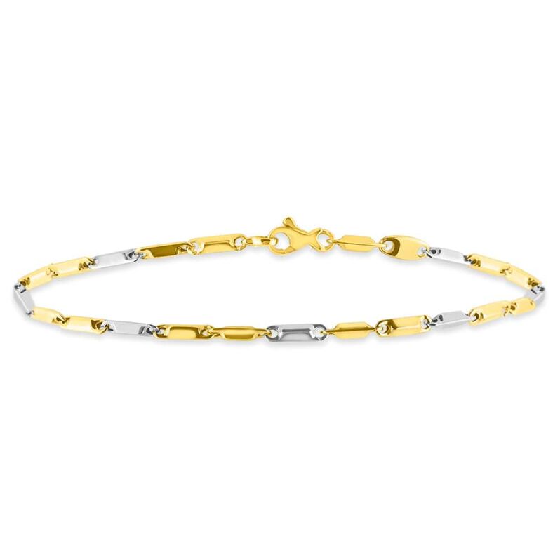 Bracciale Catena L'homme Or Oro Bicolore - Spannringe Herren | OROVIVO