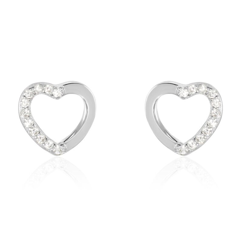 Boucles D'oreilles Puces Saverio Argent Rhodié Oxydes De Zirconium - Spannringe Damen | OROVIVO